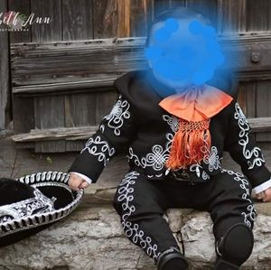 Mariachi suit and sombrero